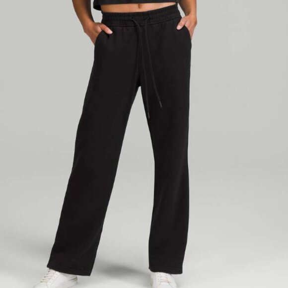 Lululemon Loungeful Straight Leg Pant Black Size 14 - Picture 1 of 9